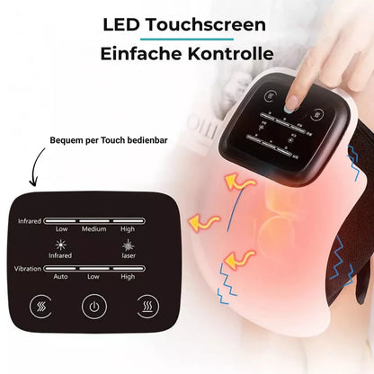 3-in-1 Knie-Therapiegerät – Kabellose Infrarot-, Laser- & Vibrationstherapie