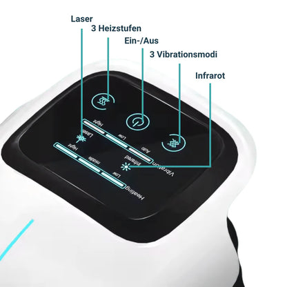 3-in-1 Knie-Therapiegerät – Kabellose Infrarot-, Laser- & Vibrationstherapie